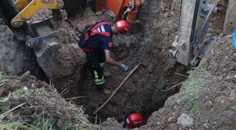 Kastamonu'da toprak altında kalan işçiyi kurtarma çalışması sürüyor