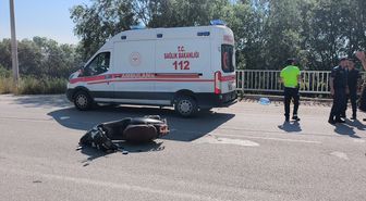 Kütahya'da otomobil ile motosikletin çarpıştığı kazada 1 kişi yaralandı