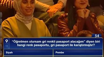 'Öğretmen olursam gri renkli pasaport alacağım' diyen biri hangi renk pasaportu, gri pasaport ile karıştırmıştır?