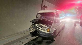 Osmangazi Tüneli içindeki trafik kazasında, 1'ağır 3 kişi yaralandı