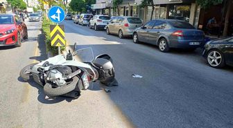 Otomobil ile motosiklet çarpıştı: 1 yaralı
