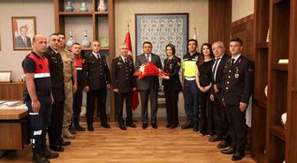 Kütahya Valisi Işın, Jandarma'nın 187. Yıl Dönümünde Personeli Kabul Etti