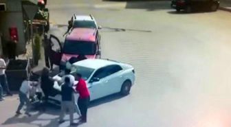 Ankara'da husumetli şahısların kavgası kamerada