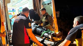 Antakya'da dereye uçan motosikletin sürücüsü yaralandı