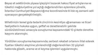 Bakan Gürlek: Beyaz et sektöründeki 13 şirkete denetim kayyımı atandı