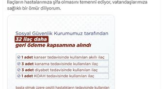 Bakan Işıkhan: 32 ilacı geri ödeme listesine aldık