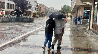 Edirne'de sağanak etkili oldu