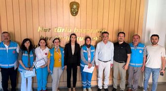Gerze'de sağlık personeline başarı belgesi
