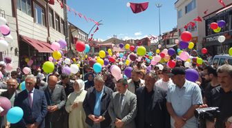 Gümüşhane'de DMD hastası Eymen Kayra için gökyüzüne balonlar bırakıldı