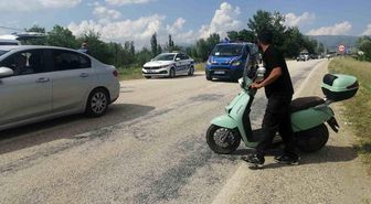 Isparta'da motosikletten düşen sürücü ağır yaralandı