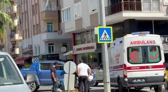 Kamyonet ile motosiklet çarpıştı: 1 yaralı