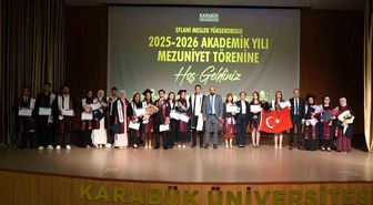 Karabük'te meslek yüksekokullarında mezuniyet coşkusu