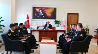 Kaymakam Erdoğan jandarma personelini ağırladı