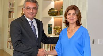 KKTC Cumhurbaşkanı Erhürman, BM Temsilcisi Cuellar'ı kabul etti