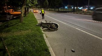Kütahya'da devrilen motosikletin sürücüsü hayatını kaybetti