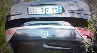 Takla atan otomobilin sürücüsü yaralandı