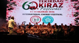 Tekirdağ Ritmi Ahenk Grubu Kiraz Festivali'nde sahne aldı