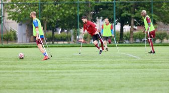 Trabzon Büyükşehir Belediyesi Ampute Futbol Takımı'nda hedef Türkiye Kupası