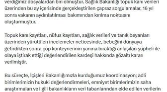 Bakan Gürlek: Bebeğini çöpe bıraktığı tespit edilen şüpheli ve kardeşi hakkında gözaltı kararı verildi