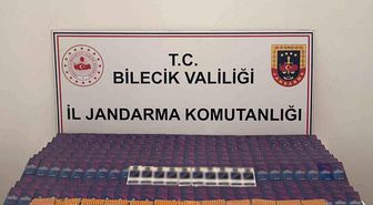 Bilecik'te 9 bin 900 adet doldurulmuş makaron ele geçirildi