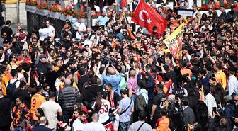 Galatasaray'ın 26. şampiyonluğu Brüksel'de kutlandı