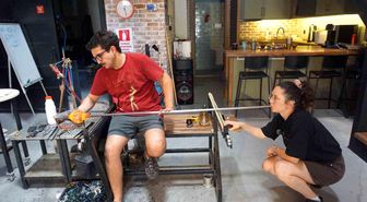 Roma yöntemiyle bin 190 derecelik cam sanatı