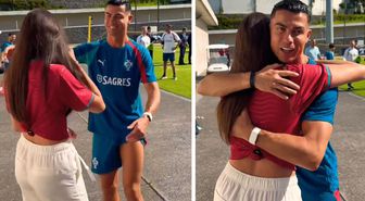 Ronaldo'yu görünce gözyaşlarına boğuldu