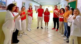 Samsun'da öğretmenlerden A Milli Takım'a klipli destek