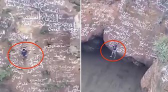 Yemen'in 'Örümcek Adam'ı volkan kraterinde can verdi