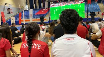 Aydın'da milli maç heyecanı yaşandı
