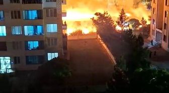 Diyarbakır'da korkutan yangın: Geceyi gündüze çeviren alevler apartmanlara sıçramadan söndürüldü