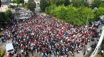 Düzce'de milli maç heyecanı