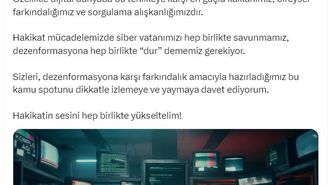 İletişim Başkanı Duran: Dezenformasyona hep birlikte 'dur' dememiz gerekiyor