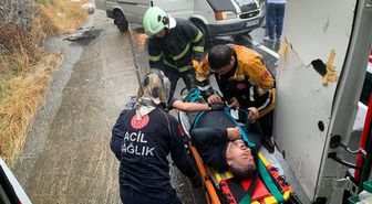 Ünye'de Yağış Nedeniyle Meydana Gelen Zincirleme Kazada 7 Kişi Yaralandı