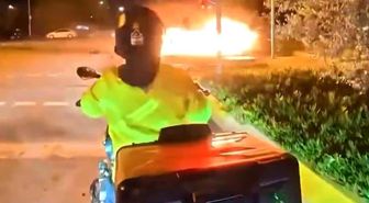Maltepe Sahili'nde kazada otomobil alev topuna döndü: 2'si ağır 4 yaralı