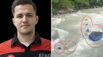 Rize'de AFAD personelinin hayatını kaybettiği kazanın görüntüsü ortaya çıktı