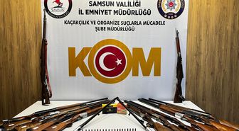 Samsun'da kaçak silah operasyonunda 2 şüpheli hakkında işlem başlatıldı