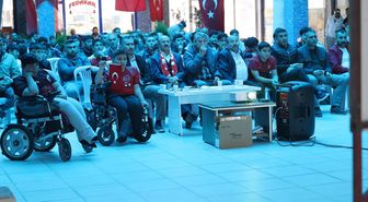 Şarkışla'da A Milli Futbol Takımı'nın maçı dev ekrandan izlendi