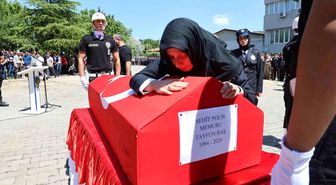 Şehit polisin eşinden veda: Tayfun korkma, Kelime-i Şehadet getir, cennete gidiyorsun