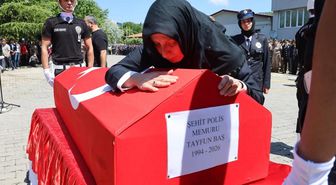 Şehit polisin eşinden veda: Tayfun korkma, cennete gidiyorsun