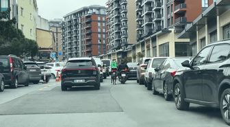 Seyrantepe'de motosiklete bağladığı köpeği metrelerce koşturdu: 8 bin 678 lira ceza kesildi