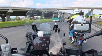 Sınava gireceği okulu karıştıran öğrenciyi motosikletli polisler yetiştirdi