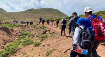 Bitlis'te Van Gölü için farkındalık yürüyüşü