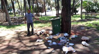 Bu park bir gecede bu hale geldi