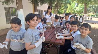 Doğa dostu GKV'li miniklerden tabiata dokunuş