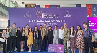 Edirneli öğrenciler tiyatro yarışmasında Marmara Bölgesi üçüncüsü oldu