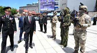 Erzurum'da jandarmanın 187. yılına özel tanıtım standı