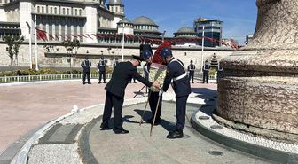 Jandarma'nın 187. Yılında Taksim'de Çelenk Töreni