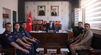 Jandarmadan Küre Kaymakamı Çakır'a ziyaret