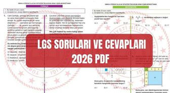 LGS SORULARI VE CEVAPLARI 2026 PDF (MEB.GOV.TR) LGS cevap anahtarı nasıl görüntülenir? LGS sınav soruları (sayısal-sözel kitapçığı)